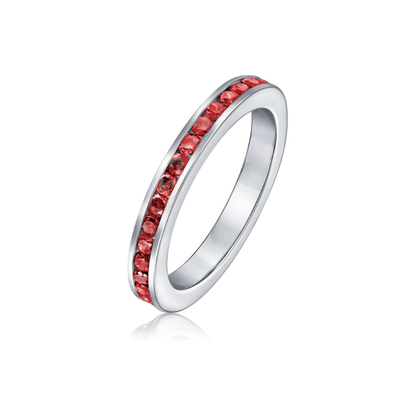 Eternityring med rubiner | Vitguld