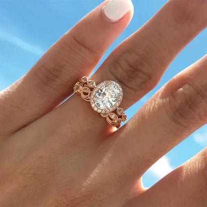 Adelina Corsaglia-ring | Vitguld