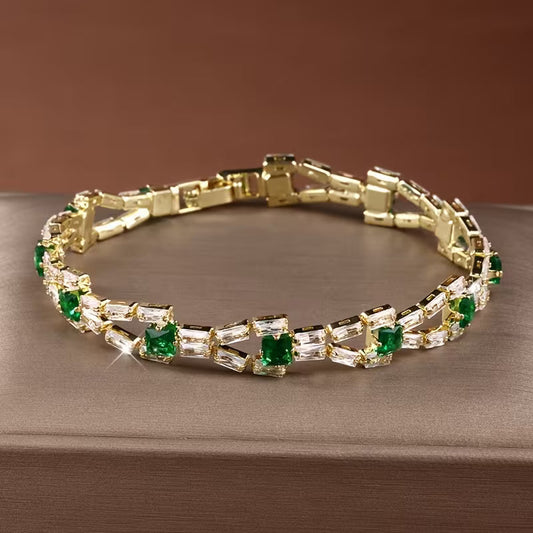 Verde Link tennisarmband | Guld