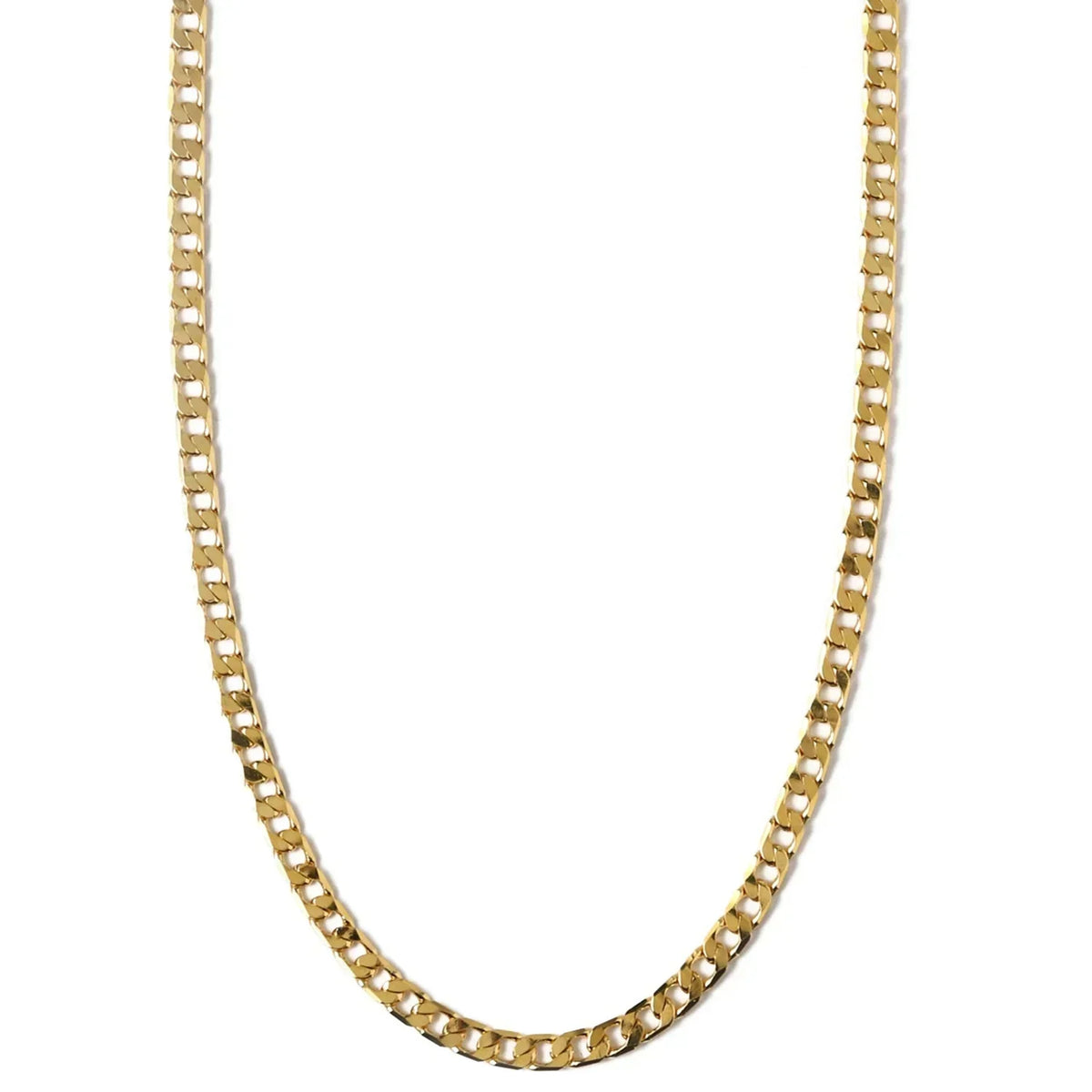Halsband med platt pansarkedja | Guld