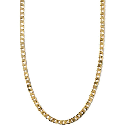 Halsband med platt pansarkedja | Guld