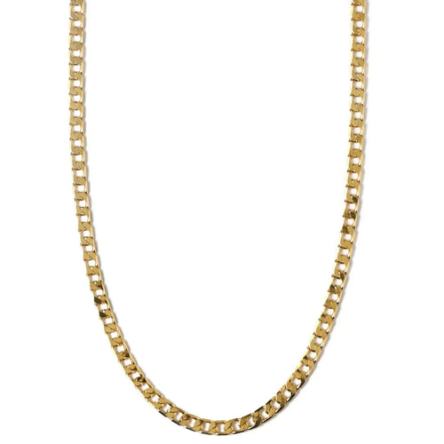Halsband med platt pansarkedja | Guld