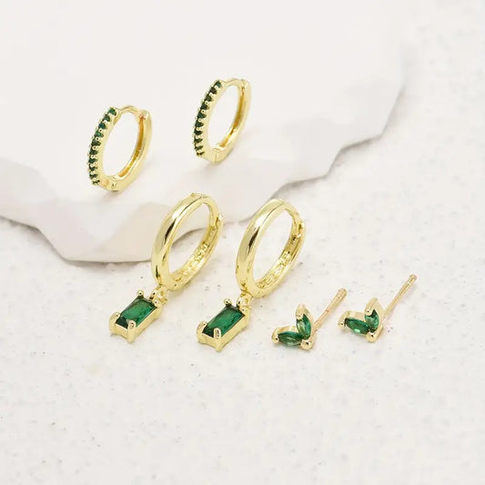 Fiorenza Viridelle Örhängeset | Guld