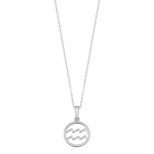 Stjärnteckenhalsband | Vitguld