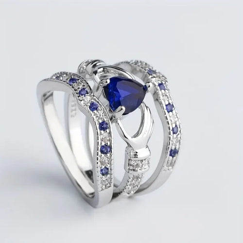 Eternal Lux Azura-ringset | Vitguld