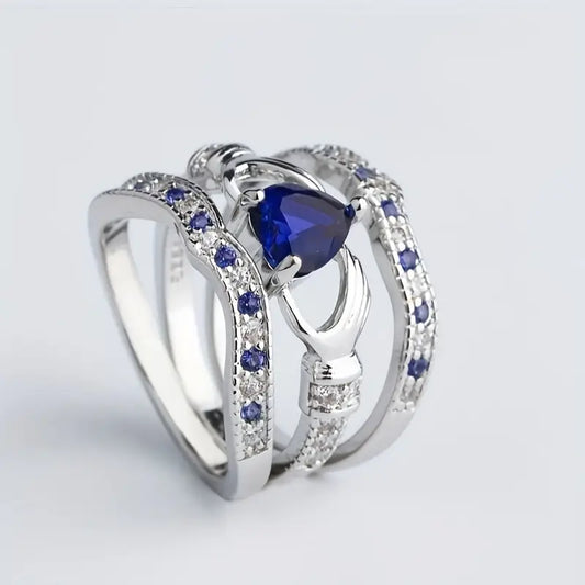 Eternal Lux Azura-ringset | Vitguld