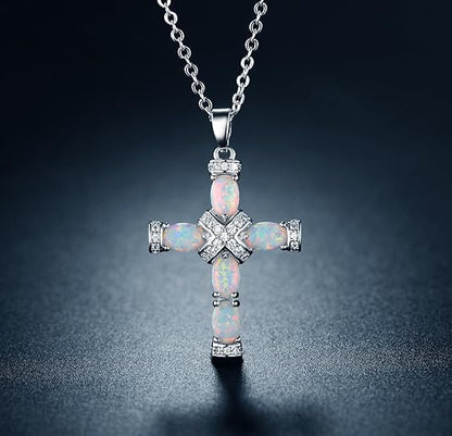 Lumen Opal korshalsband | Guld