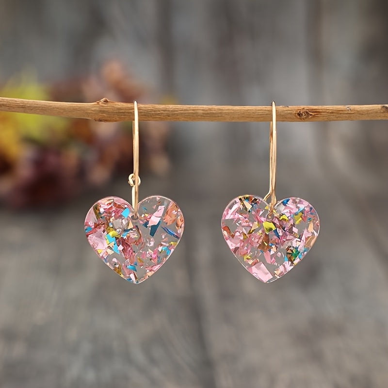 Sugarplum Heart Drop-örhängen | Guld