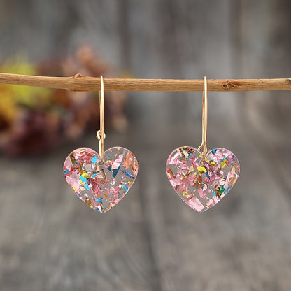 Sugarplum Heart Drop-örhängen | Guld