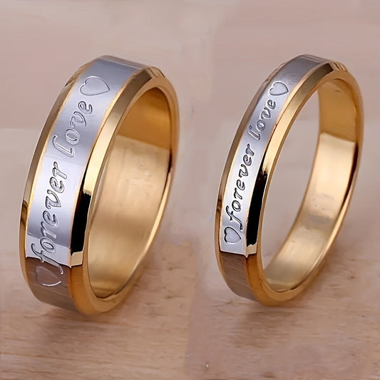 Forever Love-ring för par | Guld