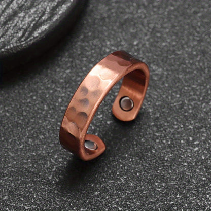 Texturerad ring i koppar