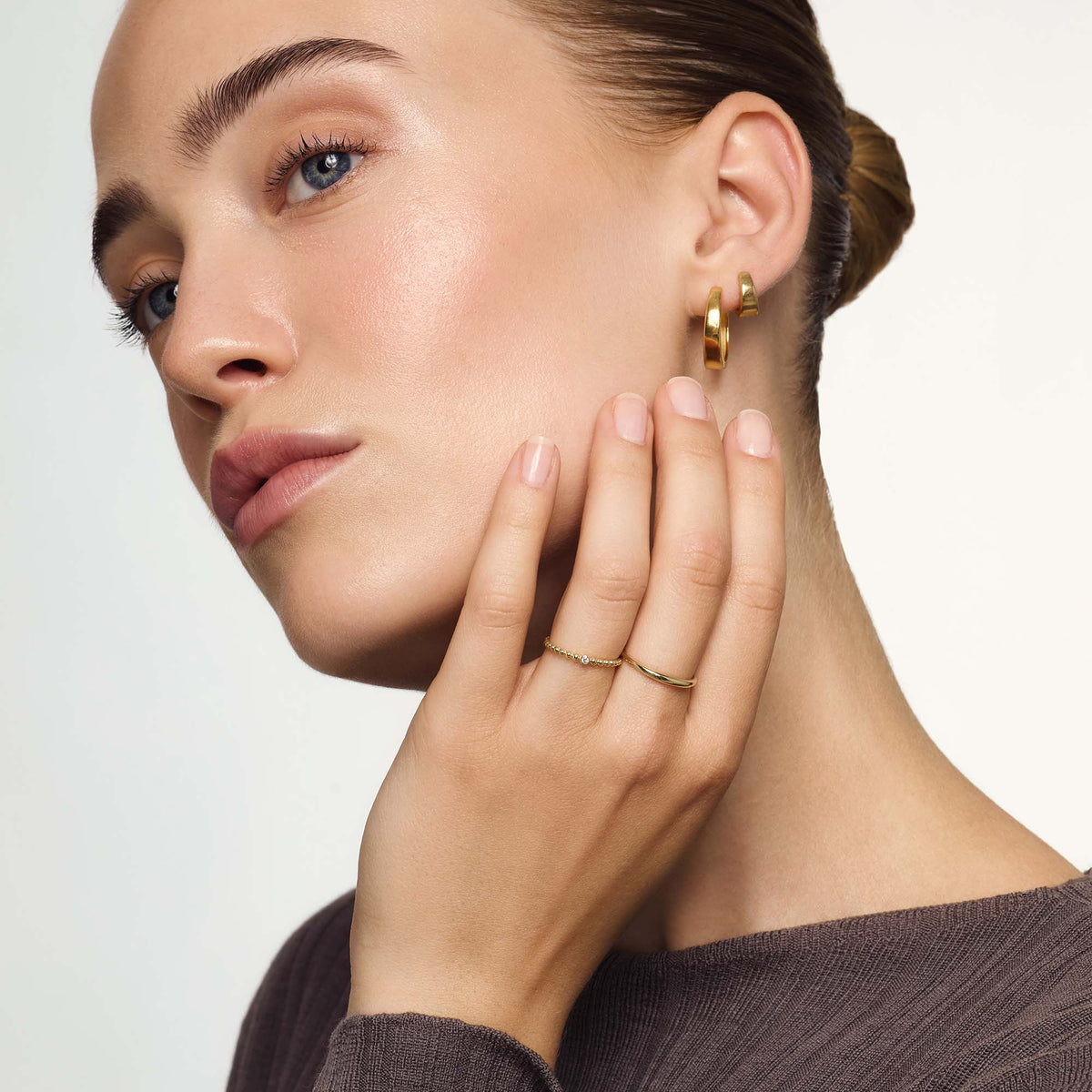 Slim Dome-ring | Guld