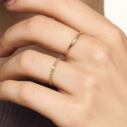 Slim Dome-ring | Guld