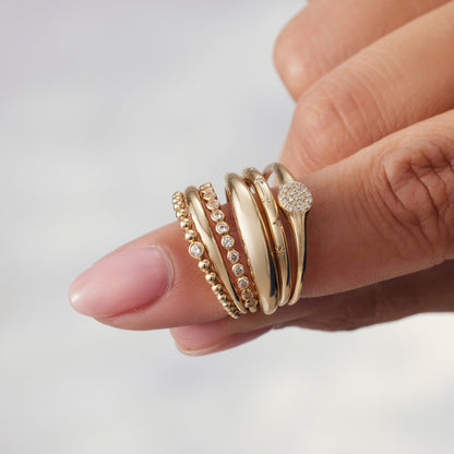 Slim Dome-ring | Guld
