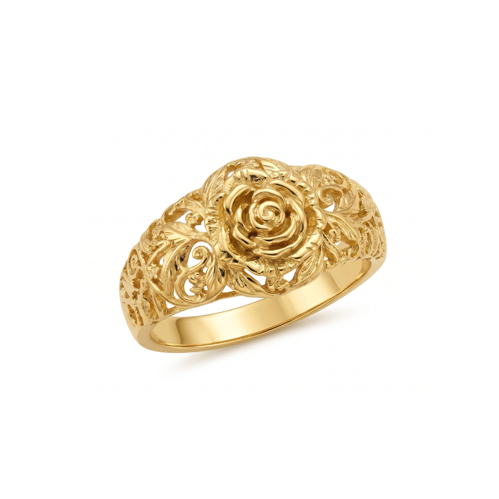Golden Blossom-ring | Guld