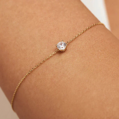 Cléa Moissanit-armband | Guld