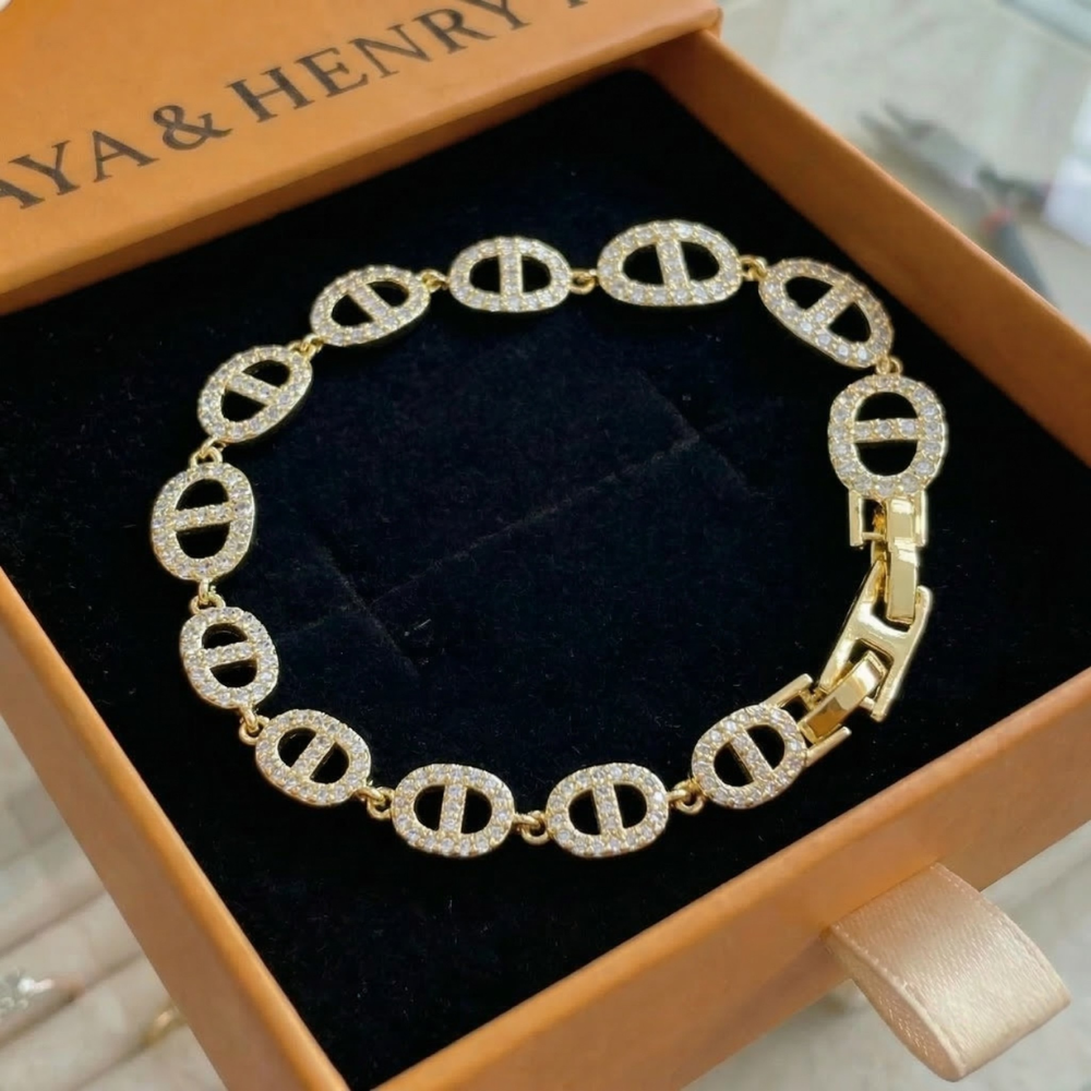 Isla Marina-armband | Vitguld