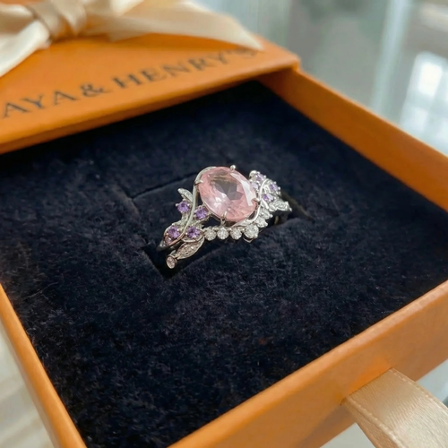 Miravelle Leafglow-ringset | Vitguld