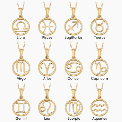 Stjärnteckenhalsband | Guld