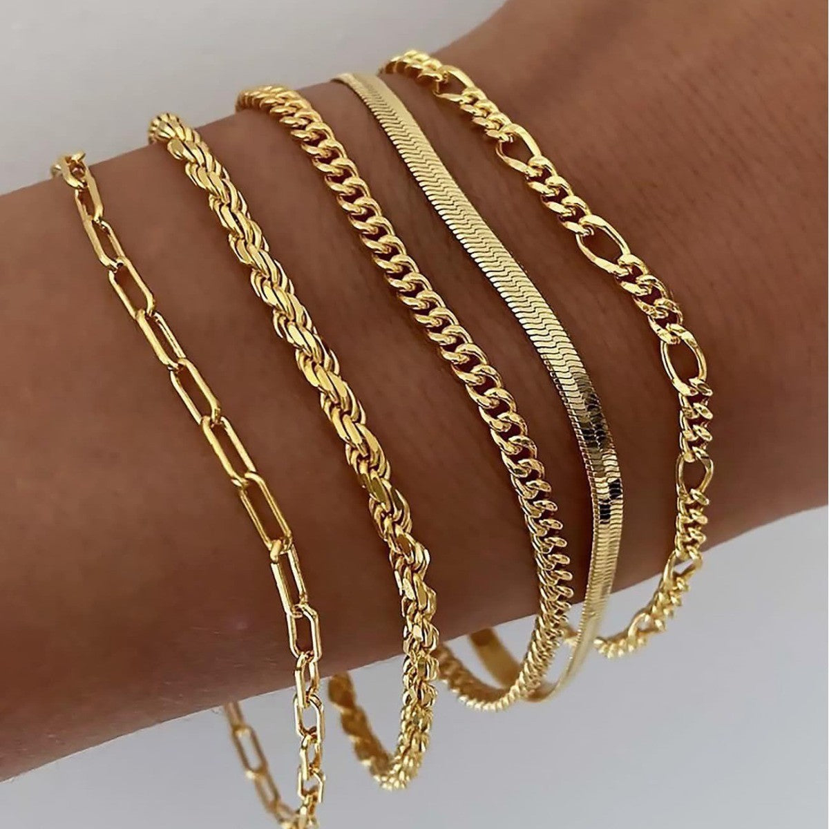 Ellis Renner-armbandsset | Guld