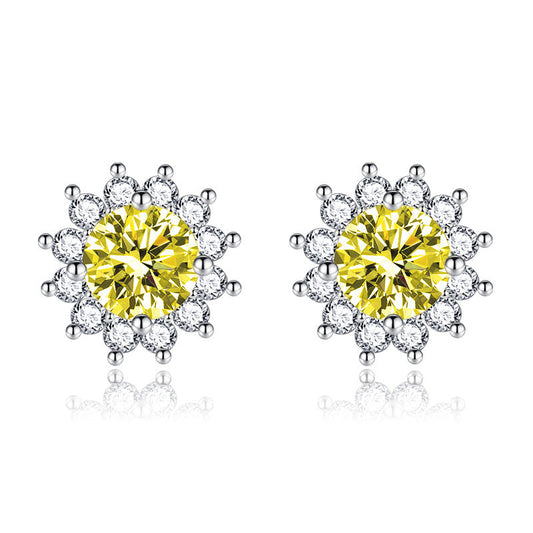 Sunlit Muse Earrings Yellow | White Gold