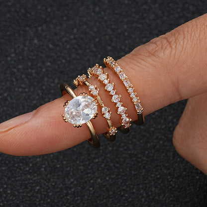 Solène Viremont ringset | Guld