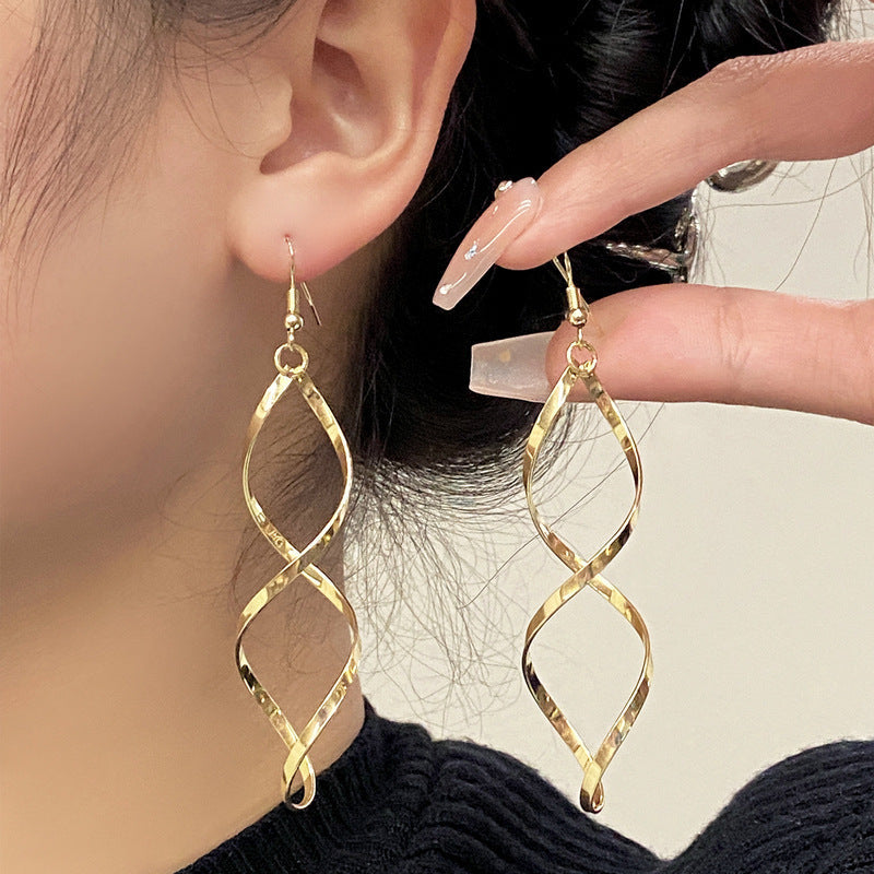 Spiralformade hängörhängen | Guld
