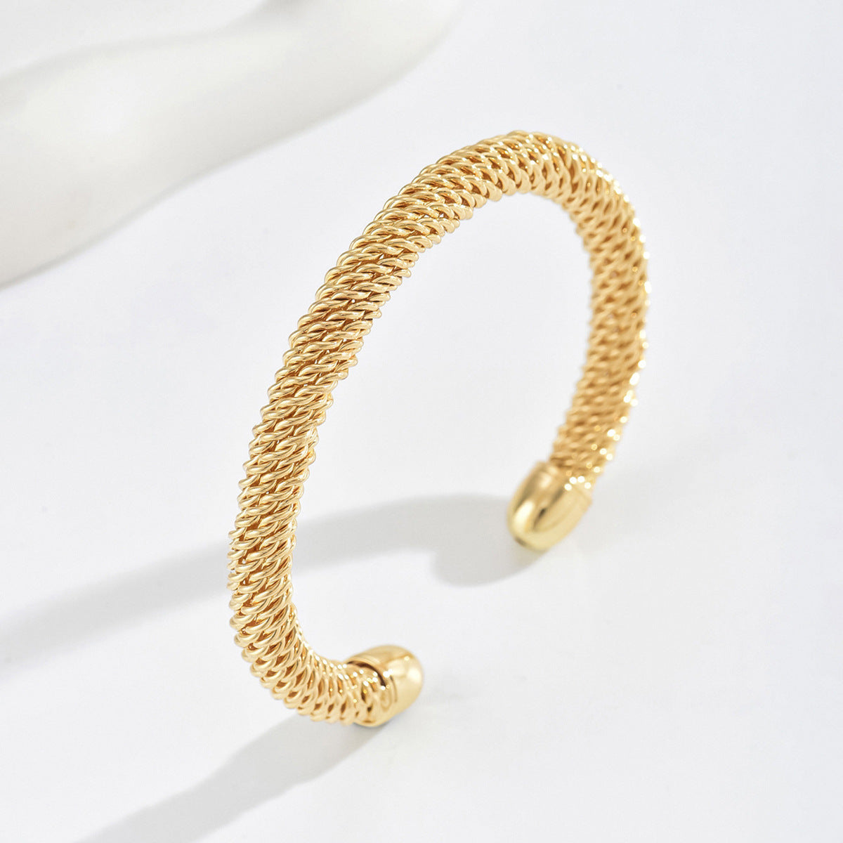 Cassian Rope Cuff-armband | Guld