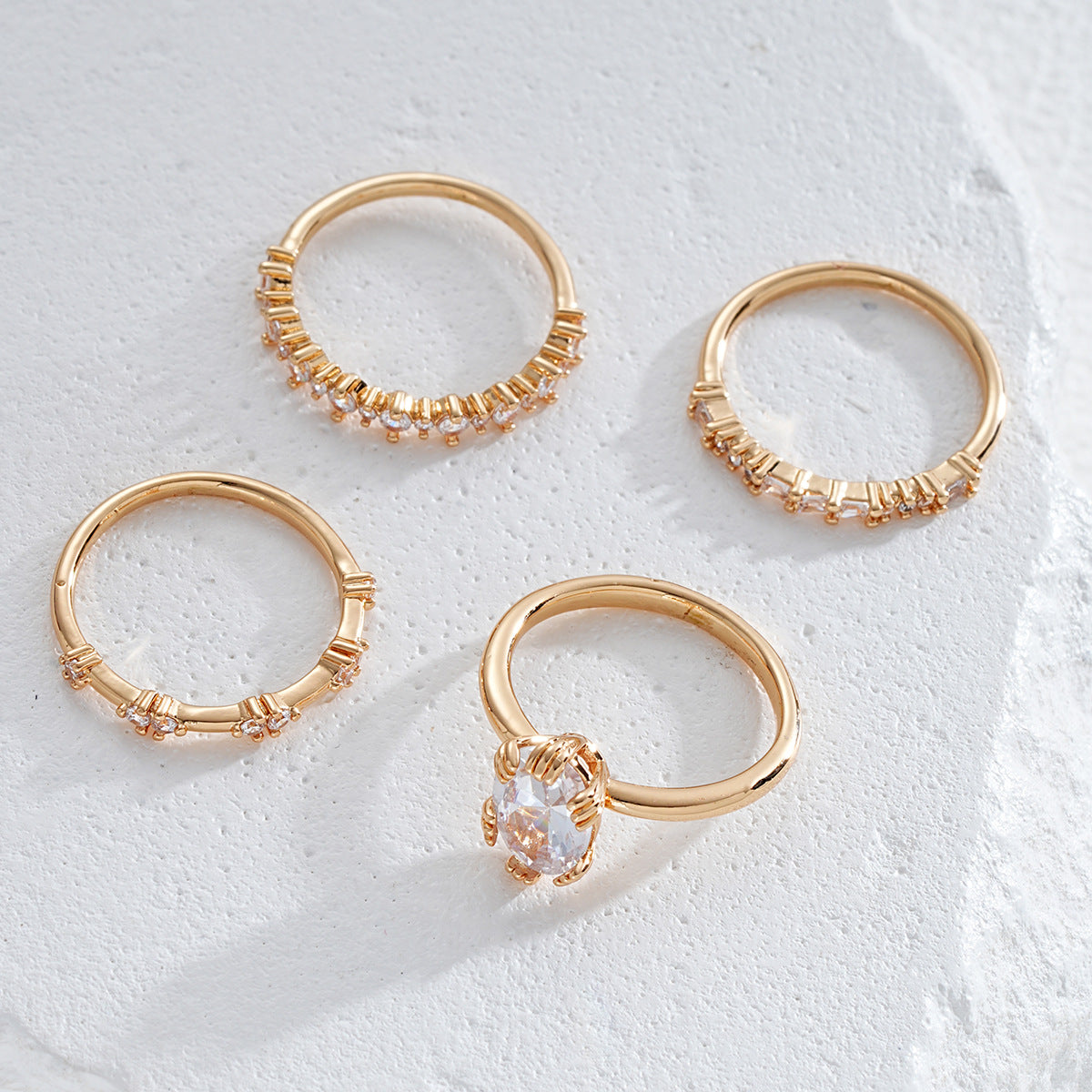 Solène Viremont ringset | Guld