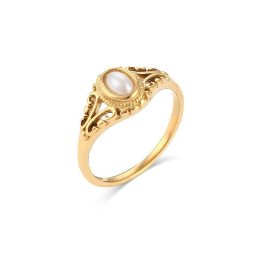 Zavienne Timeless Pearl-ring | Guld
