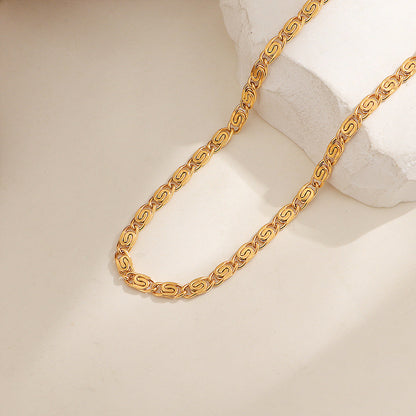 Nusa flätat kedjehalsband | Guld