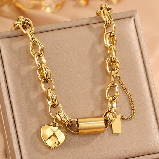 Heartened Chunky-halsband | Guld