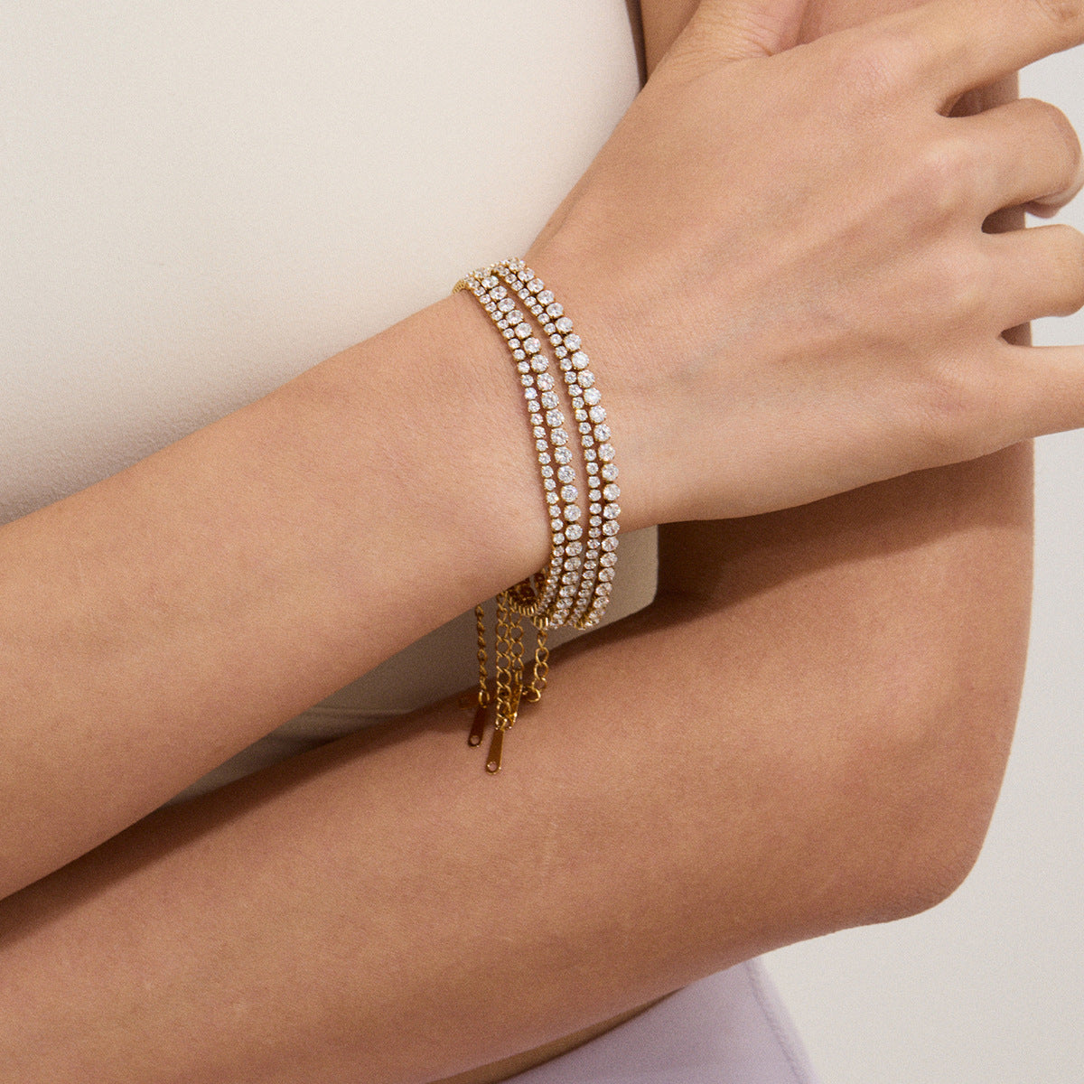 Sola Maroux-armbandsset | Guld