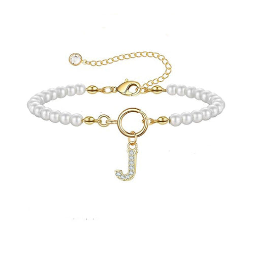 Auden Clé Armband med bokstav | Guld