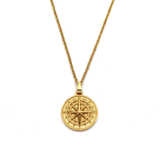 Kompasshalsband | Guld