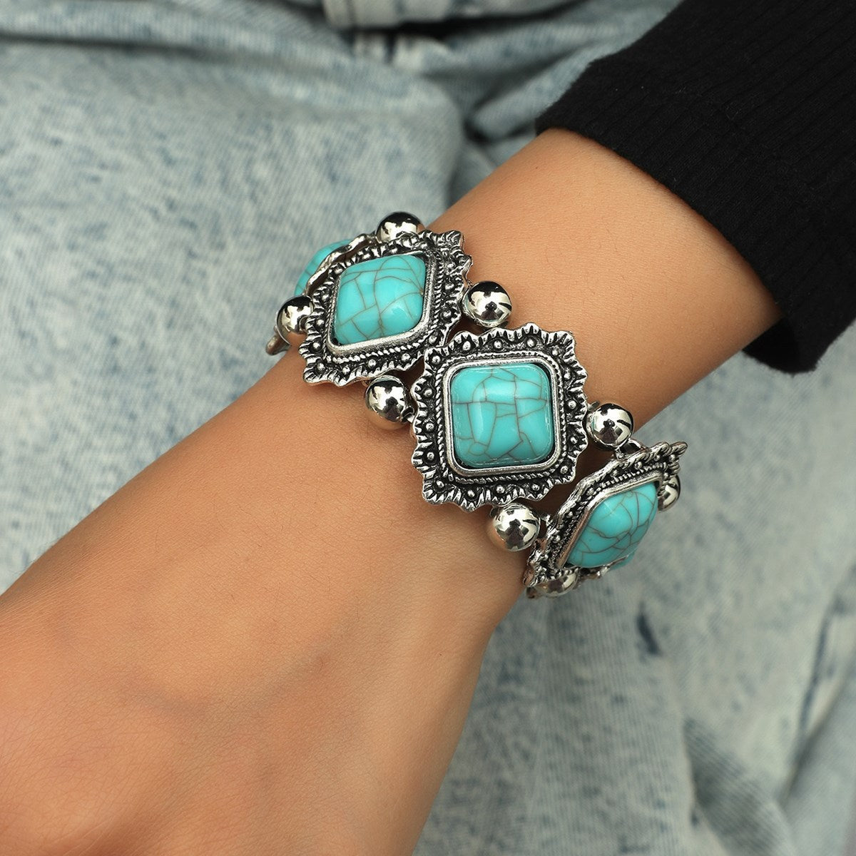 Sedara Relic-armband | Vitguld