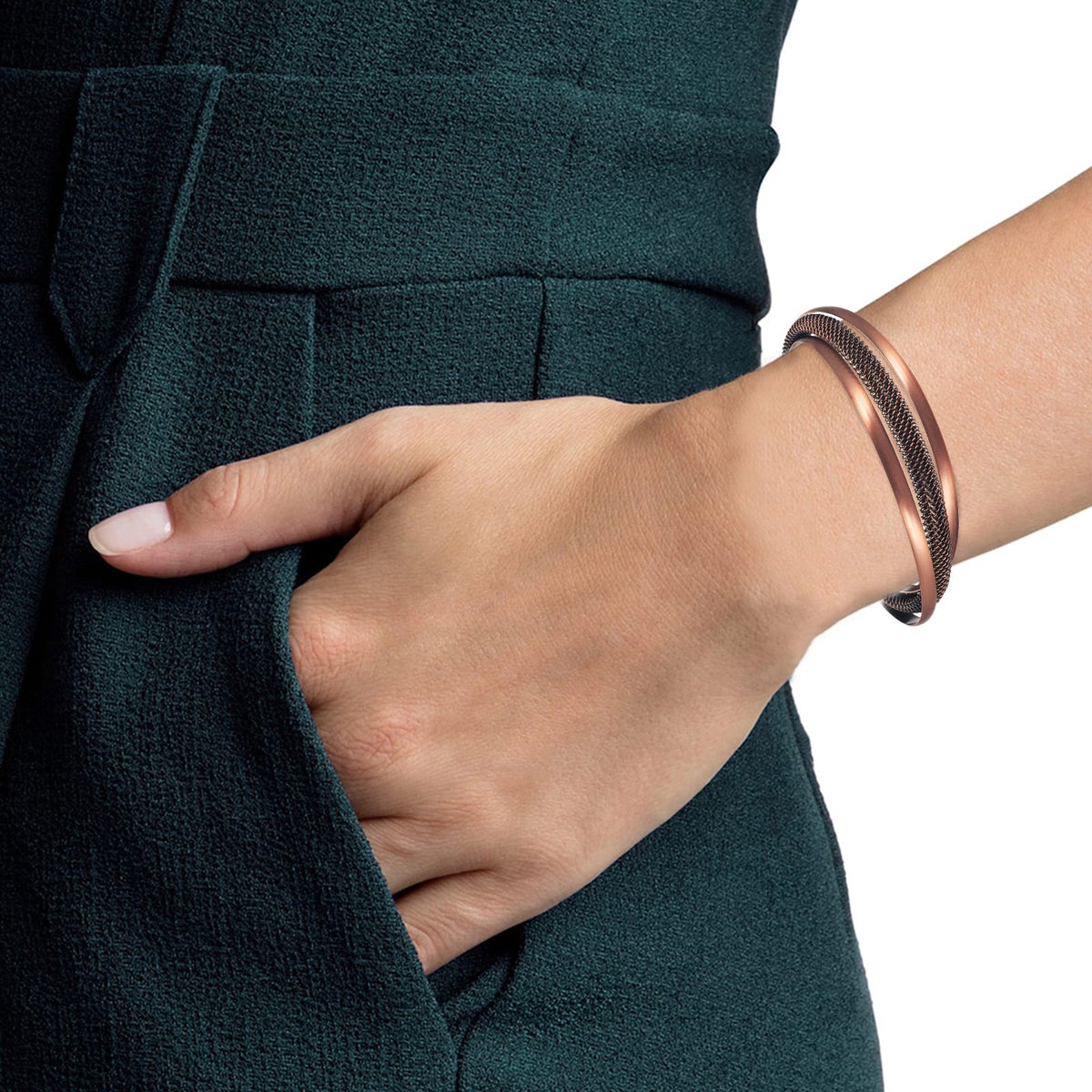 Trestle koppararmband
