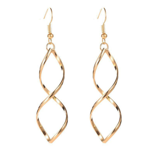 Spiralformade hängörhängen | Guld