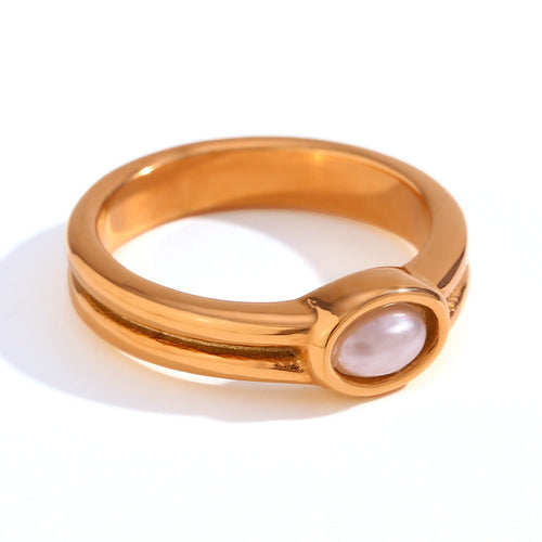 Lunara pärlring | Guld
