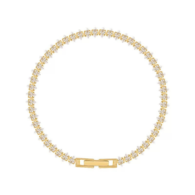 Vionelle Marquise tennisarmband | Guld
