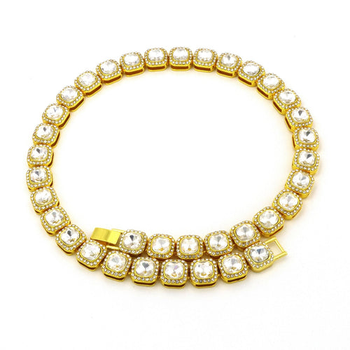 Victoria Square Tennis-halsband | Guld