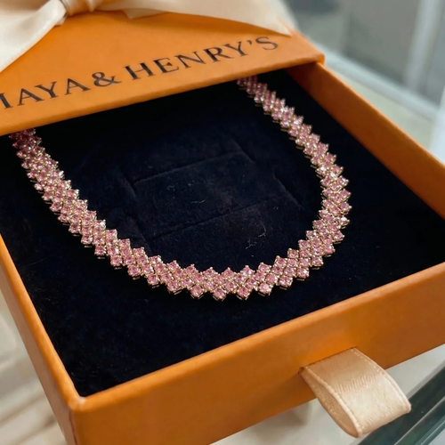 Rose Ember Line-halsband | Guld
