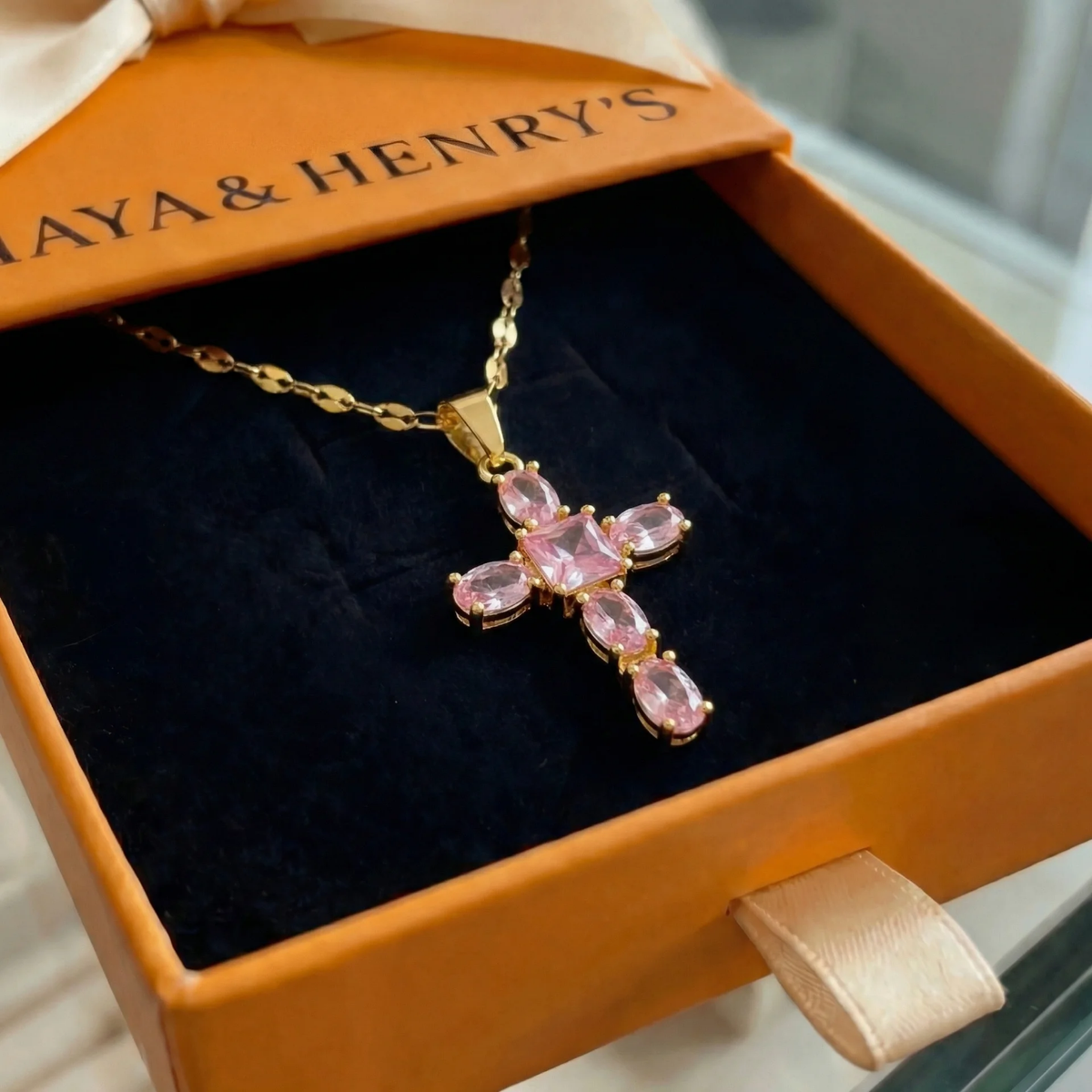 Ros Faith korshalsband | Guld