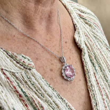 Rose Lotus Halo-halsband | Vitguld