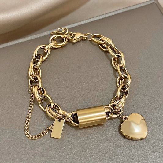 Heartened Chunky-armband | Guld