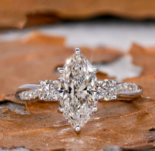 Maxine-ring | Vitguld