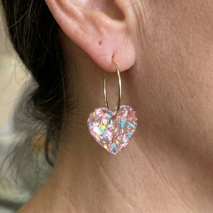 Sugarplum Heart Drop-örhängen | Guld