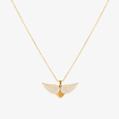 Halsband med änglavingar | Guld
