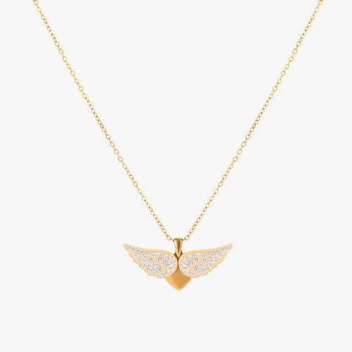 Halsband med änglavingar | Guld