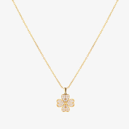 Hjärtblomma halsband | Guld